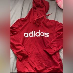 red adidas hoodie size small